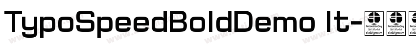 TypoSpeedBoldDemo It字体转换
